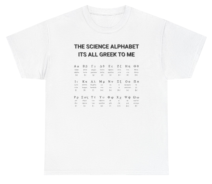 Greek Alphabet Shirt