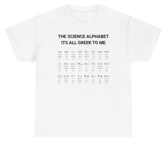 Greek Alphabet Shirt