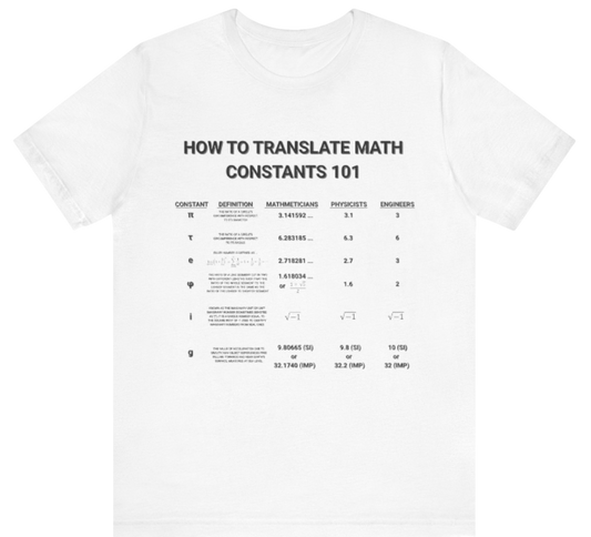 Math Constants Shirt